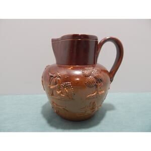 Royal Doulton Lambeth Salt Glazed Stoneware Pottery Jug with Various Scenes